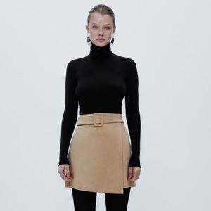 Zara Wrap Front Mini Skirt